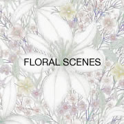 Etchings of Floral Studies